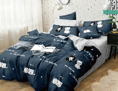 Простыня из компаньона Mercury Home «Котейки» Евро/Евро макси 220x240 Поплин