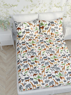 Простынь на резинке Сказка "Animals" 90х200 см