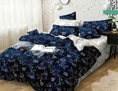 Простыня из компаньона Mercury Home «Акулы» 1.5 спальная 145x214 Поплин