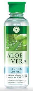 Тоник для лица против черных точек с экстрактом алое вера Фабрика красоты Aloe Vera 200 г