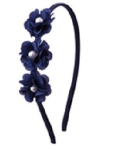 Ободок для волос Bradex Цветочки синий 1 шт