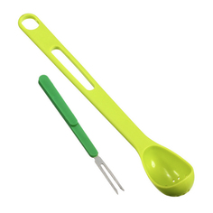 Ложка и вилка для солений 2-в-1 Scoop (Зелёный) No Brand