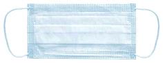 Маска медицинская 3-х слойная с резинкой Кит стандарт голубой 50 шт.