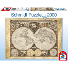Пазл Историческая карта , 2000 элементов Schmidt