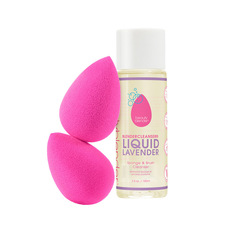 Набор Beautyblender Back 2 Basics спонж 2 шт + гель для очистки спонжей