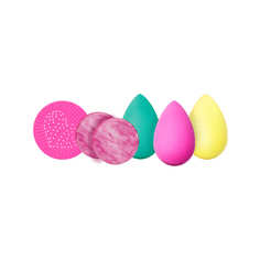 Подарочный набор Beautyblender Rocket to Flawless очищающее мыло 2 шт + спонж 3 шт