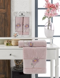 Комплект полотенец MERZUKA махр. в короб. (50x90x140/1) 2 шт.LOTUS Oran Merzuka
