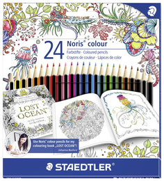 Карандаши цветные Staedtler Noris Colour Johanna Basford 24 цвета