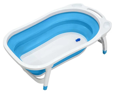 Ванночка пластиковая Funkids Folding Smart Bath голубой