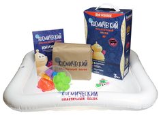 Кинетический и космический песок Космический Песок Т58585 Песочница Формочки Розовый 3 кг