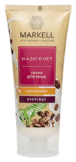 Скраб для лица Markell Magic Duet Кофе и молоко 100 мл