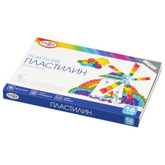 Пластилин Гамма Классический со стеком, 16 цветов, 320 г Gamma