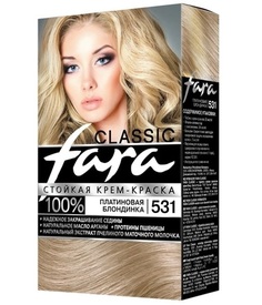 Краска для волос Fara "Classic", тон 531 платиновый блодин