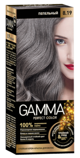 Краска для волос SVOBODA GAMMA Perfect color пепельный 8,19, 50гр