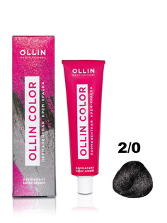 Крем-краска OLLIN PROFESSIONAL OLLIN COLOR для волос 2/0 черный 100 мл