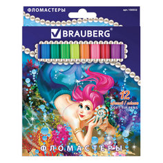 Фломастеры Brauberg Морские легенды, 12 цветов
