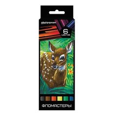 Фломастеры "Дикая планета", 6 цветов SchoolФормат