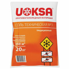 Противогололедный реагент Uoksa Соль техническая №3 607416 20 кг