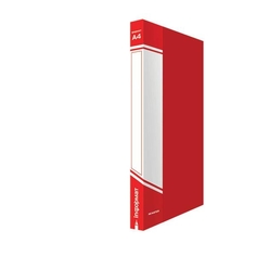 Папка-скоросшиватель с карманом, 0,7 мм, формат А4, inФОРМАТ, цвет красный ФАРМ