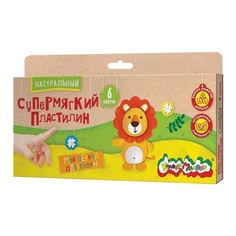 Пластилин супермягкий Каляка-Маляка, 6 цветов