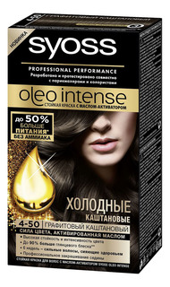 Стойкая краска для волос Syoss Oleo Intense, 4-50 115 мл