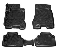 Комплект Резиновых Автомобильных Ковриков Для Hyundai Tucson (04-09), Высокие Бортики, Не Airline