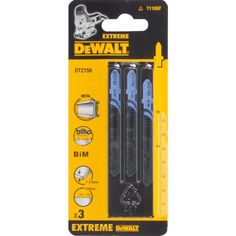 Пилка для лобзика DEWALT EXTREME DT2156-QZ, по металлу, , 3 шт.