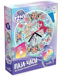 Пазл-часы My Little Pony. В цветах, 77 элементов Origami 05804