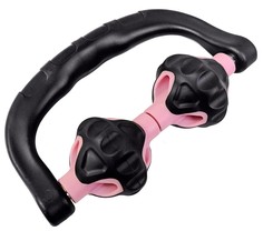 MSG-200 Ролик массажер Универсальный с двумя роликами (розовый) (B31668) Hawk