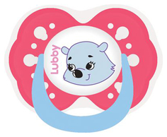 Соска-пустышка Lubby латекс Симметричный сосок с 6 мес в ассорт.