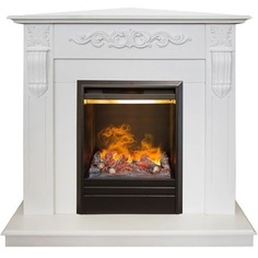 Электрокамин RealFlame Dominica Corner, белый