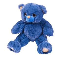 SHANTOU Мягкая игрушка Медведь синий, 16 см M103