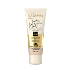Матирующий тональный крем Eveline Cosmetics Satin Matt т.101 Ivory