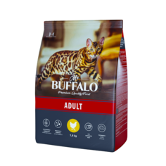 Сухой корм для кошек Mr.Buffalo ADULT, курица, 1.8кг