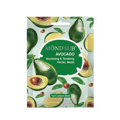 Маска для лица MondSub Avocado Nourishing & Tendering Facial Mask 20 г