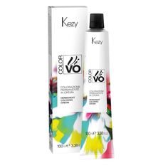 Краска для волос KEZY Color Vivo Перманентная крем-краска с коллагеном и маслом крамбе 7.4