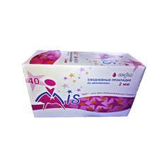 Ежедневные прокладки из целлюлозы MIS Софт 1 капель 40 шт