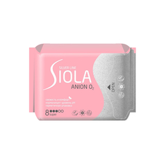 Гигиенические прокладки Siola Silver Line Super Ультратонкие Anion O2 3 капель 8