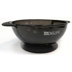 Чаша для краски Dewal с двумя ручками с прорезиненной вставкой 300 мл черная