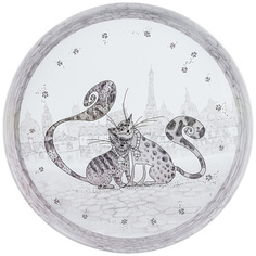 Поднос сервировочный agness "Котики" 33*2,1 см Agness_898-022