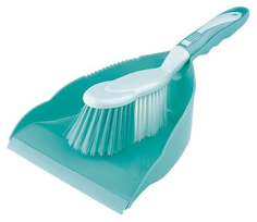 Набор: совок и щетка-сметка Elfe Для уборки помещений ударопрочный Бирюзовый