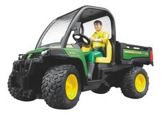 Мини-самосвал Bruder John deere gator xuv 855d с фигуркой водителя