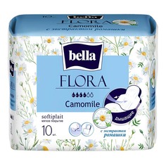Гигиенические прокладки Bella Flora с экстрактом ромашки 4 капли 10 шт