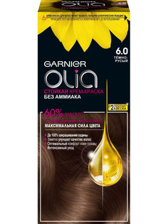 Крем-краска Garnier Olia стойкая без аммиака 6.0 Темно-русый cветло-коричневый 112 мл