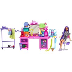 Кукла Barbie Экстра Игровой набор Туалетный столик GYJ70