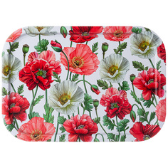 Поднос agness "Маки" 28,5*40 см Agness_949-004