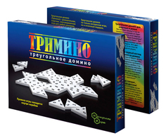 Семейная настольная игра Бэмби Тримино треугольное домино 7059 БЕМБi