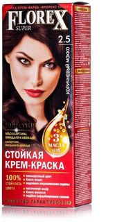 Florex-Super NEW КЕРАТИН Краска для волос 2.5 коричневый мокко