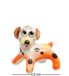 Фигурка "Собака Дружок" цв. (Гжельский фарфор) Art East
