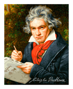 Картина по номерам Schipper «Людвиг Ван Бетховен» картон, 50х40 см